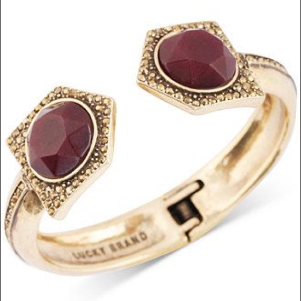 Lucky Brand Gold/Maroon Cuff